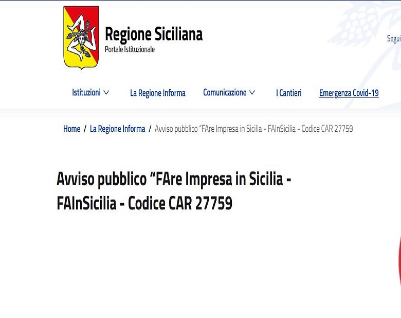 Fare impresa in Sicilia, posticipate le scadenze del bando - 14/02/2024
